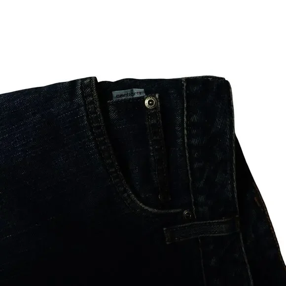 Carhartt Relaxed Fit Work Blue Jeans Womens Size 10 x 30 - Picture 3 of 11